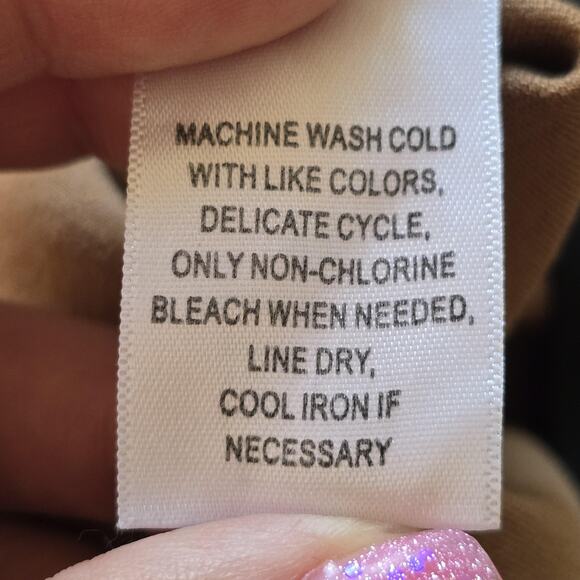 Ophelia Roe Pants Womens 1X Camel Brown Pull On Leggings Ponte Stretch Ankle Zip - Picture 5 of 11